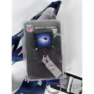 New England Patriots Lanyard And Badge Holder NFL New In Package